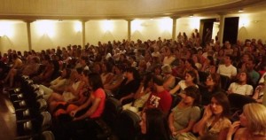 A packed auditorium at the Tibetan Cultural Evening