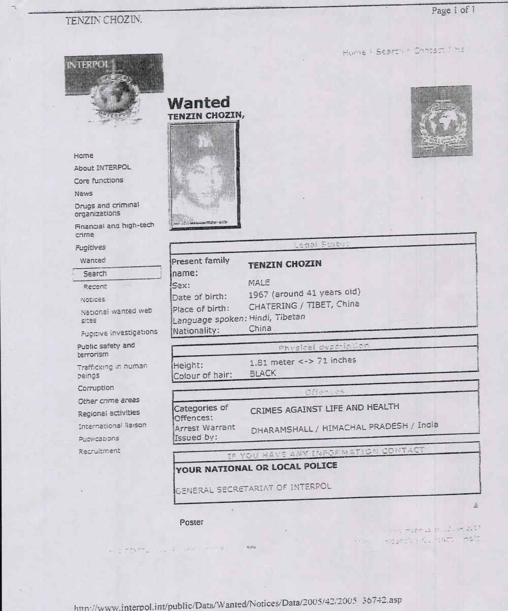 Interpol-warrant