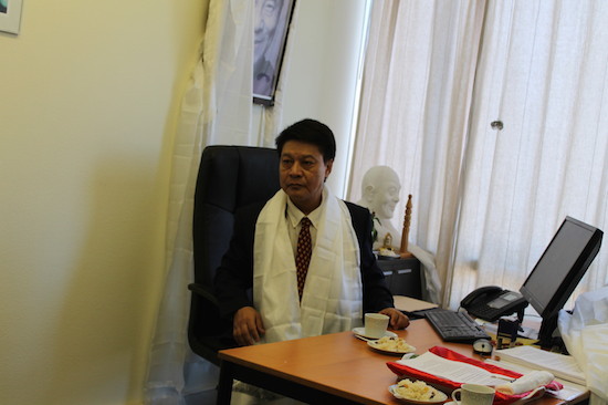 Mr Tashi Phuntsok, the new Representative of His Holiness the Dalai Lama at the Office of Tibet based in Brussels, Belgium.