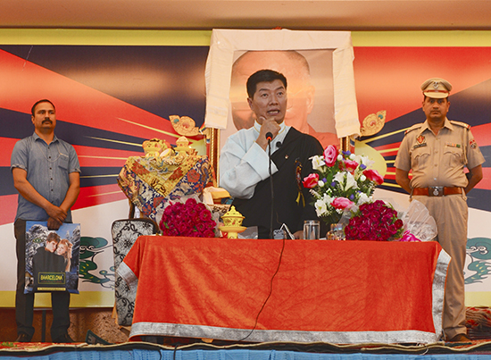 Sikyong Dr. Lobsang Sangay graces the First Special Conference of All India Tibetan Refugee Trader's Association, Ludhiana, April 11, 2017. Photo @ Lekmon, DIIR