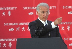 US Vice President Joe Biden Visits Chengdu