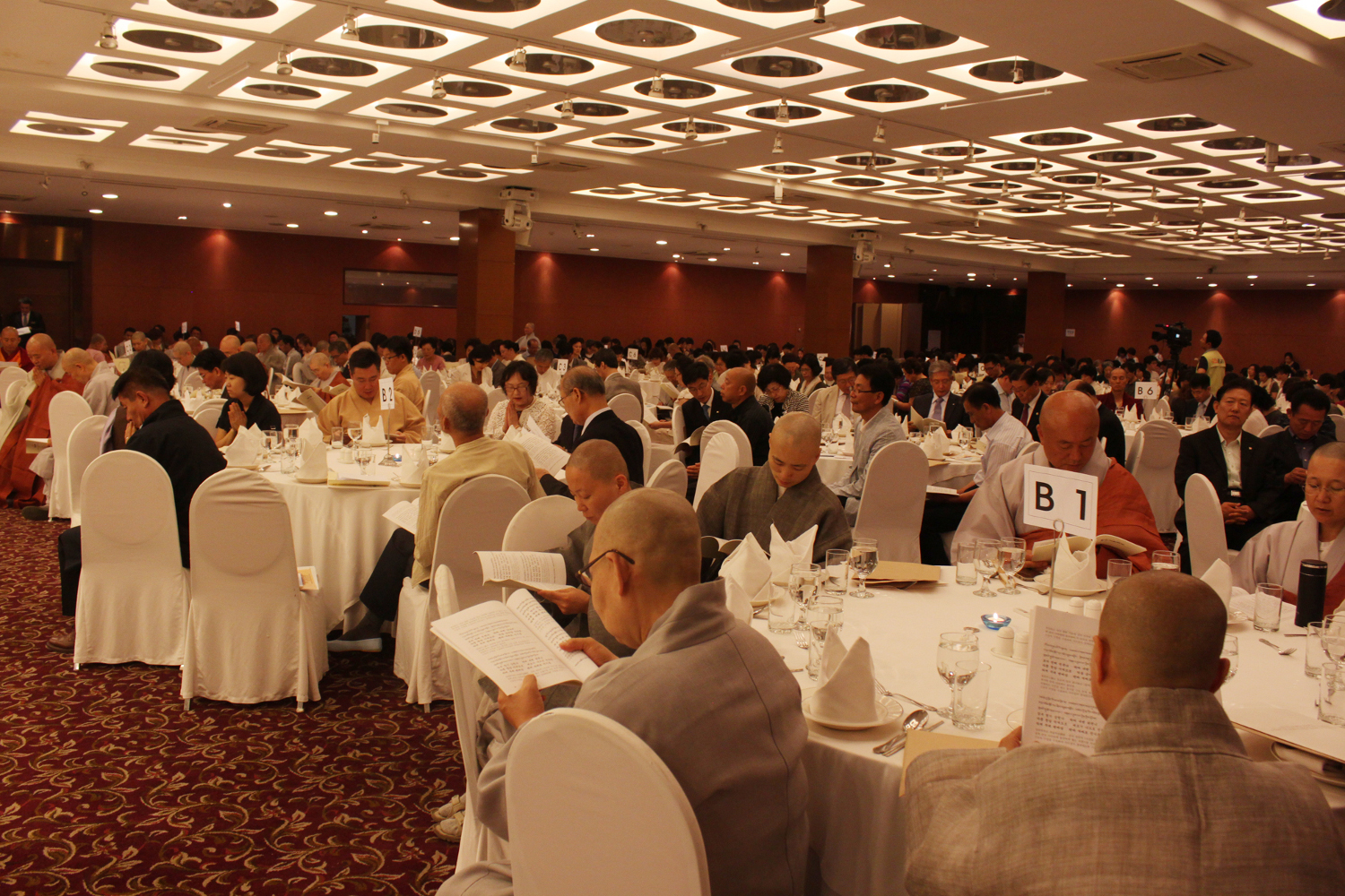 Korean dignitaries attend the celebration of His Holiness the Dalai Lama's 77th birthday in Seoul on 4 July 2012
