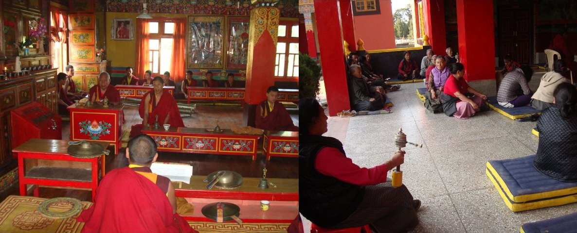 Tibetans in Bir settlement in northern India at a special service to mourn tragic self-immolations by Tibetans against the Chinese rule in Tibet, on 9 November 2012