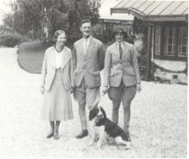 The Residency then: ( L-R) Bess and Robert Toplis and Margaret Williamson