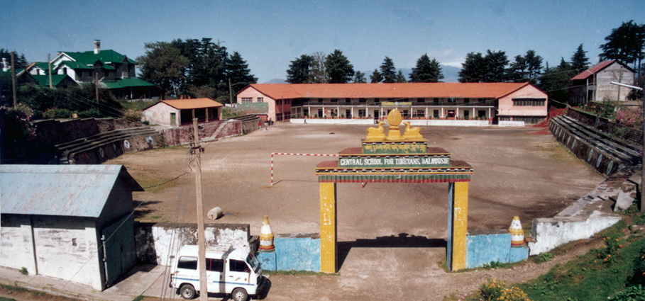 A view of the Central School for Tibetans at Dalhousie in northern India