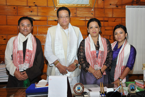 The Tibetan parliamentary delegation during their meeting with the Speaker of the Assam State Assembly