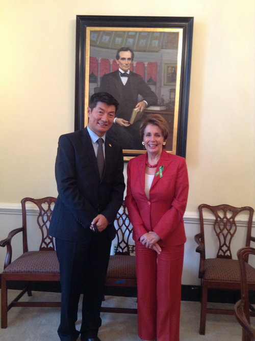 The Sikyong with Leader Nancy Pelosi