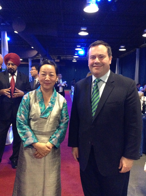 Kalon Dicki Chhoyang and Hon. Minister Jason Kenney