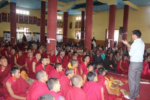 Jigme Norbu from the Environment section talking about Environment problem and solutions.