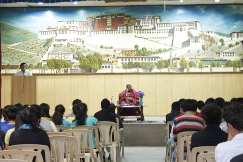 Kalon Trisur Prof. Samdhong Rinpoche talk to students 18, August 2013