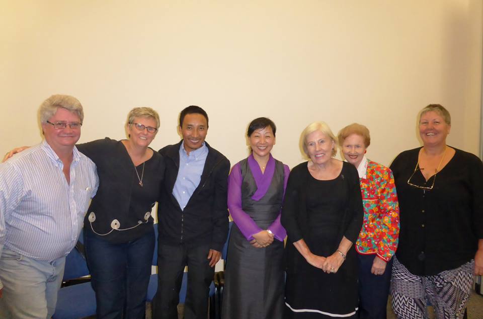 Kalon Dicki Chhoyang with the Tibetan Friendship Group representatives.