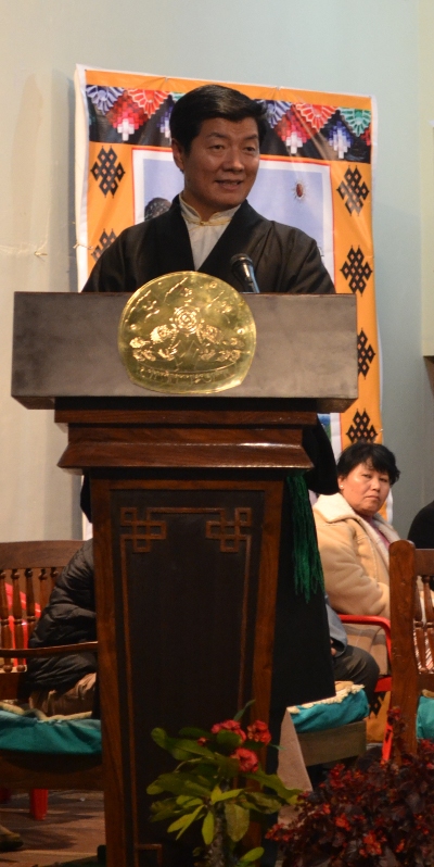 Sikyong Dr Lobsang Sangay at the conference.