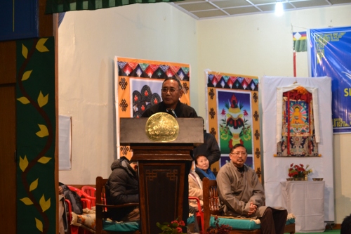 Secretary Ngodup Tsering of the Department of Education at the conclusion of the conference.