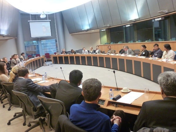 'Leaving Fear Behind' being screened at the European Parliament,