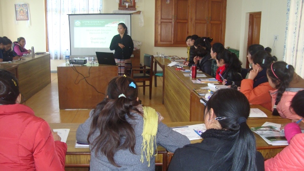 During the basic health workshop.