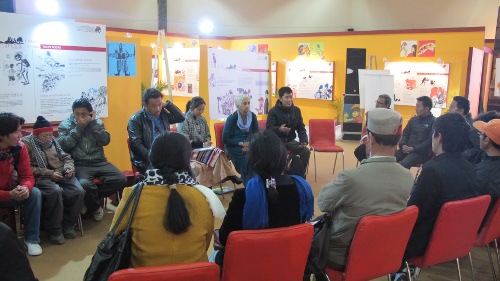 The two-day workshop for Tibetan school librarians in progress.