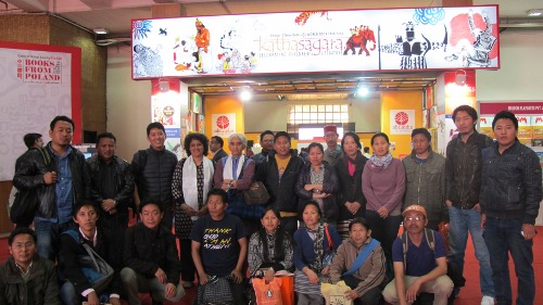 Participants of the workshop with DoE staff at the book fair.