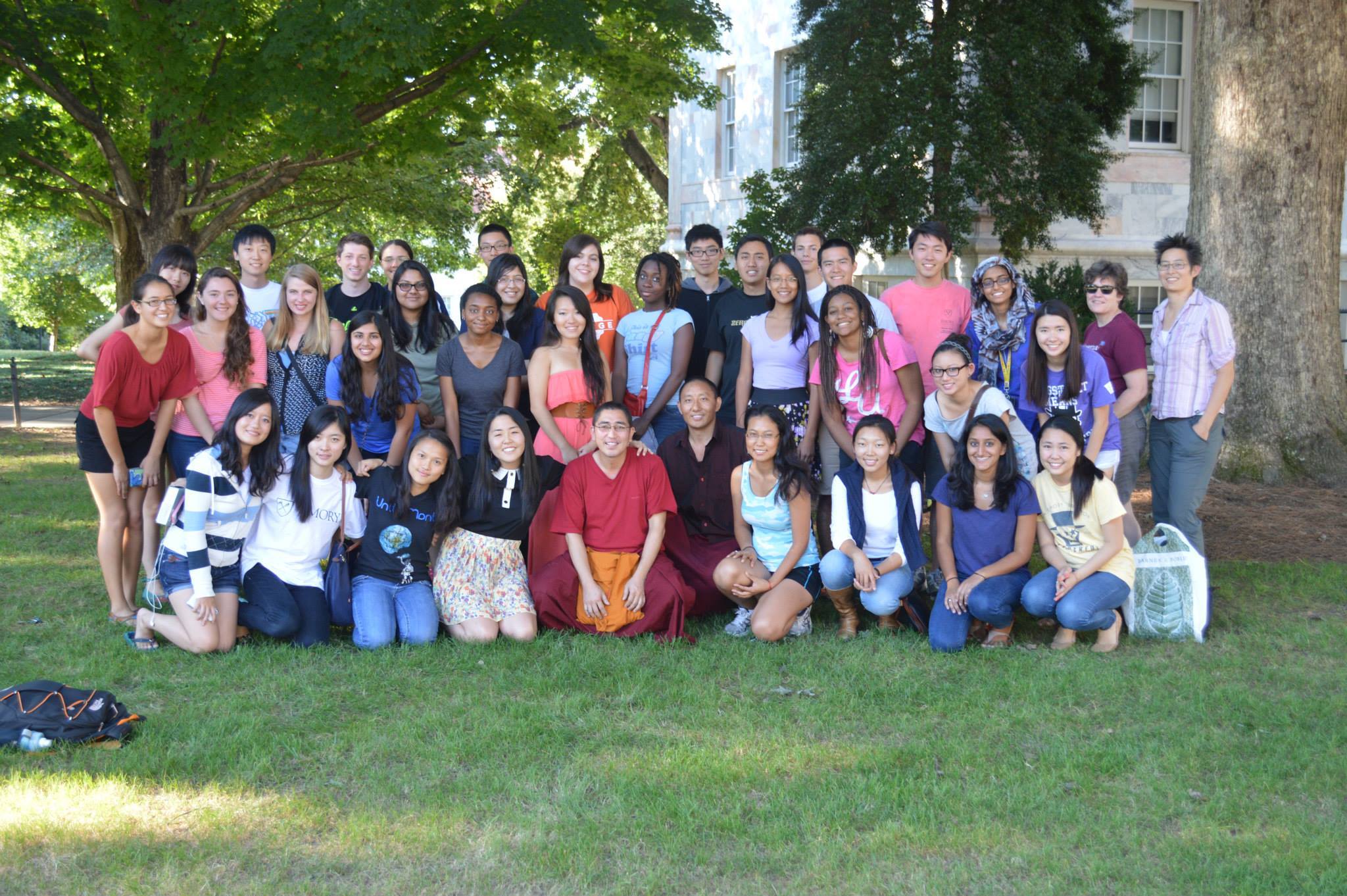 Members of the China-Tibet Initiative student group at Emory University.