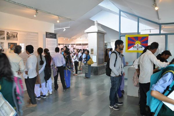 Visitors during the celebration of international museum day at Tibet Museum in Dharamshala, India, on 18 May 2014/DIIR Photo