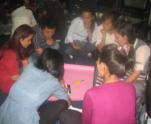 The workshop in progress.