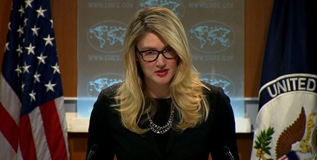 US State Department spokesperson Marie Harf during a daily press in Washington, DC/File photo