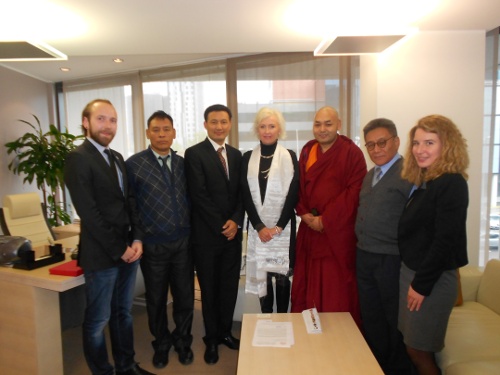 The Tibetan Parliamentary delegation during their lobbying campaign in Europe.