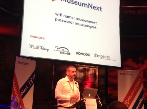 Jim Richardson, founder of MuseumNext, welcoming delegates to the conference.
