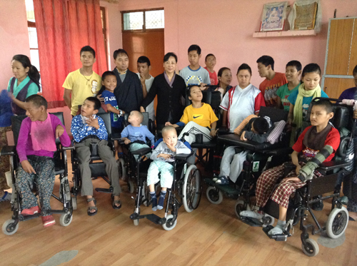 DIIR Kalon with students at Ngoenga School