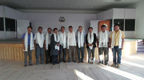 The Representative of France Tibetan Association with officials of the Home Department and staff of the Tibetan settlement office based in Ladakh, Jammu & Kashmir.
