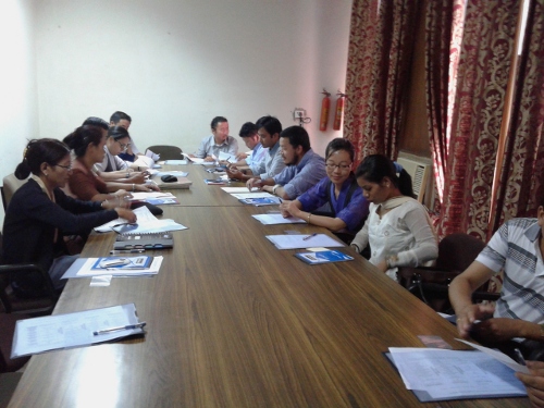 The participants of the in-service training at NCERT, New Delhi.