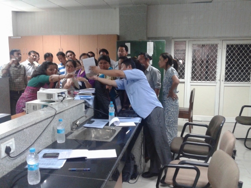 The in-service training at NCERT, New Delhi underway.