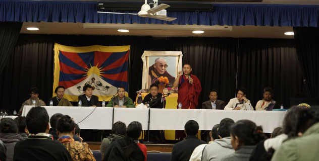 The Tibetan Parliamentary delegation during a public talk in Sydney, Australia, on 23 August 2014