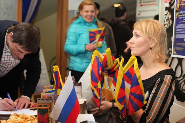 Russians at the 54th Tibetan Democracy Day celebrations in Moscow on 2 Sept 2014