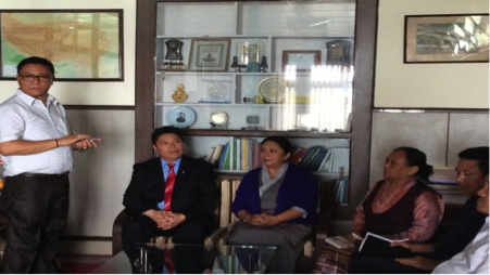 Meeting on the adoption by Ravangla Kunphenling Tibetan Settlement by the Tibetan Community of Belgium at Ravangla