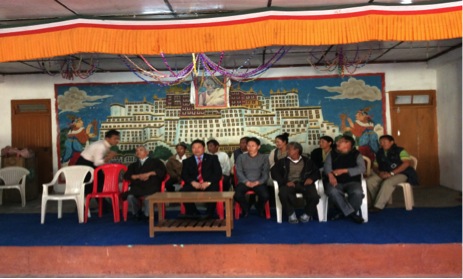 Meeting on the adoption by Ravangla Kunphenling Tibetan Settlement by the Tibetan Community of Belgium at Ravangla