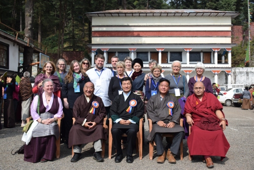 Donors and sponsors of Tibet Charity with Sikyong Dr.Lobsang Sangay, Speaker Penpa Tsering, Lakhar Rinpoche and Deputy Speaker Khenpo Sonam Tenphel.