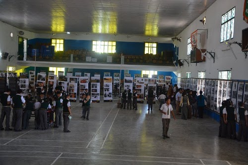 Tibet Museum's exhibition at Rajpur Tibetan Homes school.