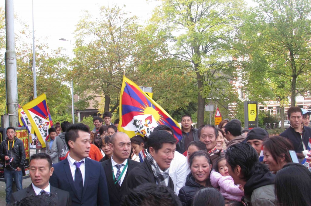 The Tibetan community in the Netherlands welcoming Sikyong Dr. Lobsang Sangay in Amsterdam