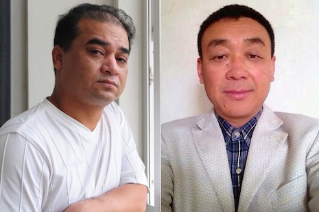 A composite photo shows Uyghur scholar Ilham Tohti, at left, and Christian Pastor Zhang Shaojie, at right (Photo credits, from left: AFP Photo/Frederic J. Brown, China Aid)