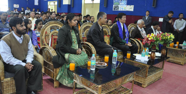Sikyong during a visit to the National Institute of Technology in Sikkim on 4 November 2014