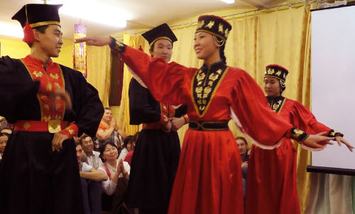 Cultural performances of Mongolia and Kalmykia being performed to celebrate the occasion.