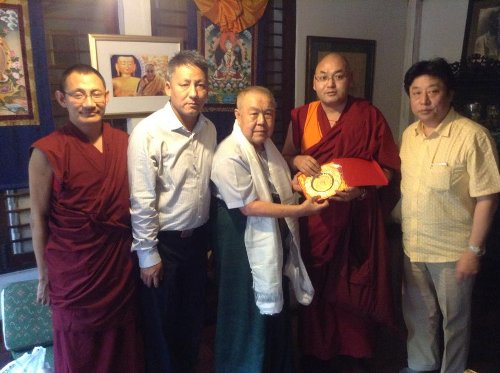 The Tibetan parliamentary delegation with Mr. Sulak Sivaraksa.