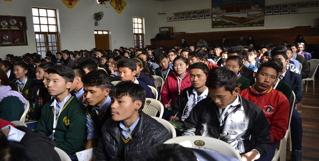 Students participating in the eight-day leadership summit. Photo/ Kunsang Gashon/ Phayul.com