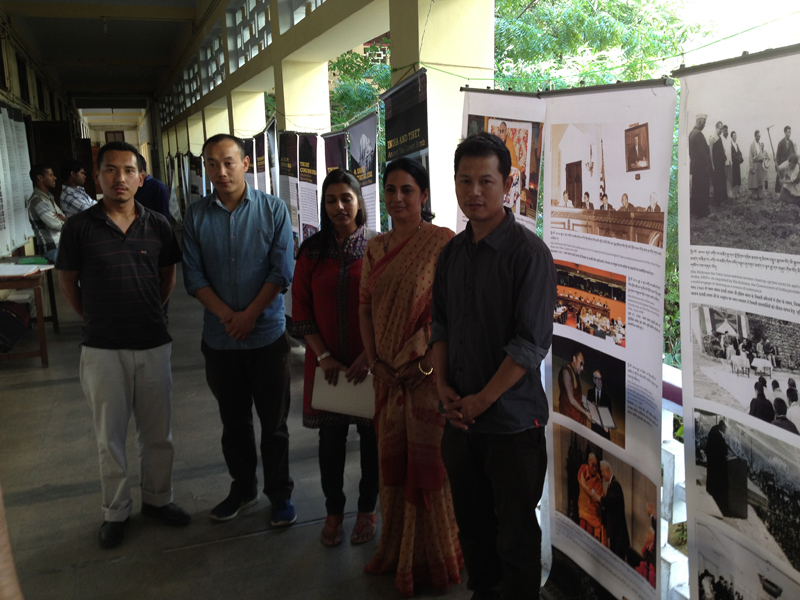 Tibet Museum staff with Ms. Asha Reddy, a renowned social activist and long time Tibet supporter, with her daughter.