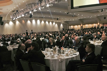 Members of the audience at the International Luncheon listening to His Holiness the Dalai Lama in Washington, DC on February 4, 2015. Photo/Kaydor Aukatsang/Office of Tibet USA