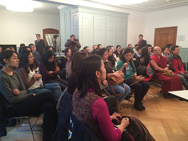 Over 50 Tibetan youths attended DIIR Kalon's talk, organised by TYAE.
