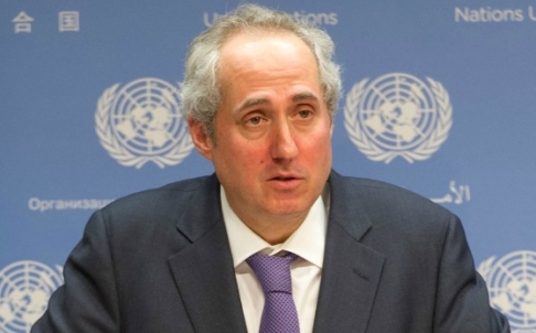 UN spokesman Stephane Dujarric says the NGO committee will continue to report on the stance of countries.