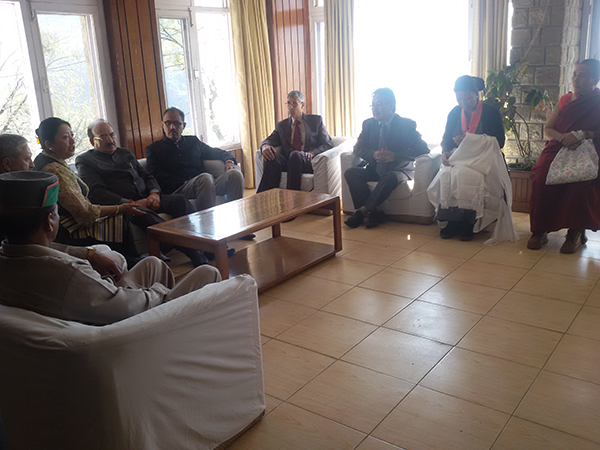 Home Kalon Dolma Gyari with Shri. Kaul Singh Thakur, Minister for Health and Revenue, Himachal Pradesh.
