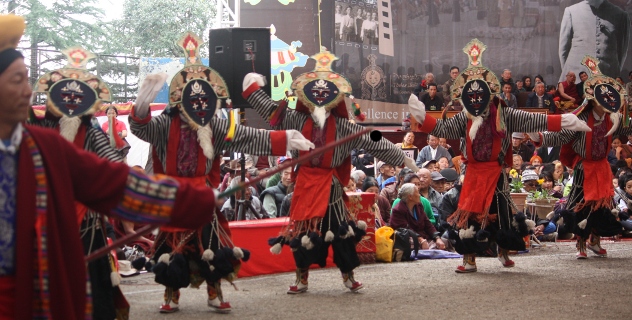 Artists performing Lhamo during Shoton at TIPA in Dharamshala in 2012. (DIIR File Photo)