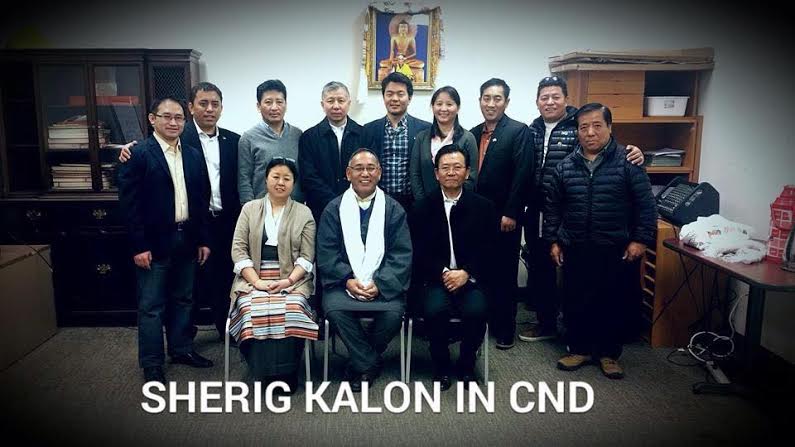 Kalon Ngodup Tsering with members of the local Tibetan NGOs in Canada